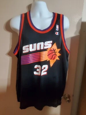 Camiseta deportiva vintage Jason Kidd #32 Phoenix Suns negra campeón de la NBA talla 48 XL Foto 1 de 4