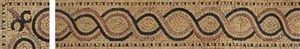 Handmade Chain Border Mirror Frame Design Marble Mosaic - Picture 1 of 1