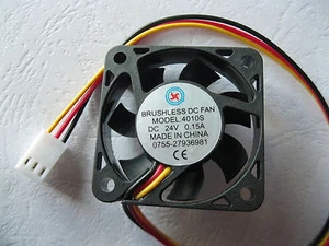 10 pcs Brushless DC Cooling Fan 7 Blade 24V 3pin 40x40x10mm 4010S Sleeve Bearing - Picture 1 of 5