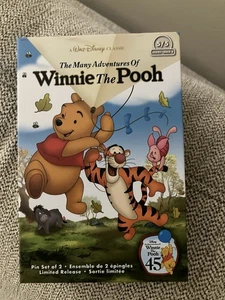 Disney Winnie The Pooh VHS Pin Set Trading Emaille Pin Limited Set - Bild 1 von 2