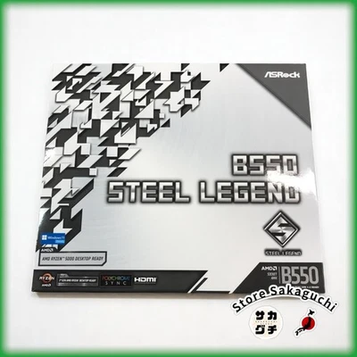 ASRock B550 Steel Legend ATX Gaming Motherboard AM4 DDR4 RGB para AMD Ryzen - Imagen 1 de 4