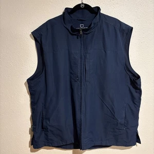 SCOTTeVEST RFID Travel Vest TEC Men’s XXXL 3XL Navy Blue Full Zip Mock Neck - Picture 1 of 15
