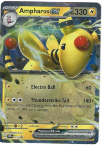 Ampharos ex - 016 Promo Holo NM Pokemon SV: Scarlet & Violet Promo Cards - Image 1 of 2