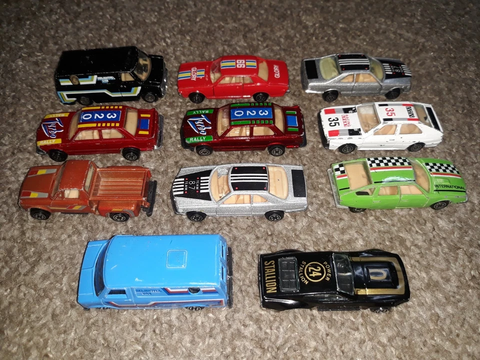 Vintage YATMING Die-Cast Metal Cars Lot Of 11 Cars 1:64 Scale Car 1980s Yat Ming - Image 1 of 4