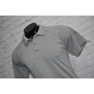 Fabletics Golf Polo Shirt Mens Size Large Performance Nylon Polyester Blend Gray - Picture 1 of 6