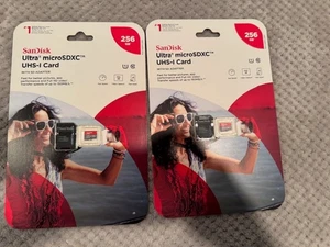 NUOVO LOTTO DI 2 schede di memoria SanDisk Ultra 256/512 GB MicroSDXC UHS-I CON ADATTATORE - Foto 1 di 2