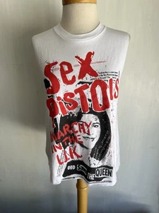 SEX PISTOLS Women's God Save The Queen x Anarchy In The U.K. Punk T-Shirt Medium - Picture 1 of 3