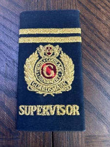 Vintage Security Police Officers Slip-On Shoulder Board Epaulets  (Guardsmark) - Picture 1 of 3