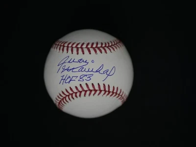 JUAN MARICHAL SIGNED OFFICIAL MAJOR LEAGUE BASEBALL W/ "HOF 83" - JSA COA - Image 1 of 2
