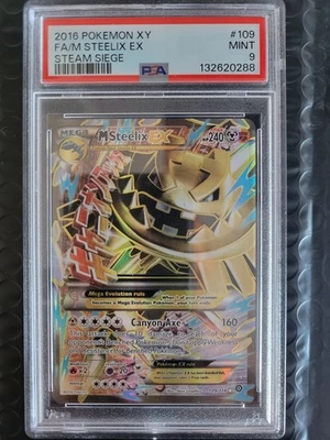 2016 Pokémon -  XY Steam Siege - M Steelix EX 109/114 Full Art - PSA 9 - Image 1 of 2