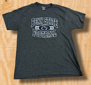 CHAMPION PENN STATE UNIVERSITY LARGE NITTANY LIONS FOOTBALL GRAY CREW T-SHIRT - Picture 1 of 9
