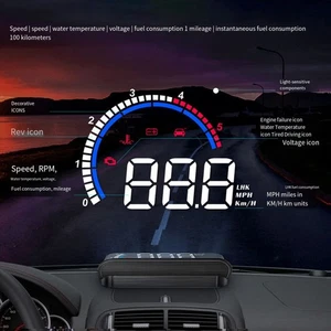 Smart Car HUD Projektor mit klarer Sicht und benutzerfreundlicher Oberfläche - Afbeelding 1 van 12