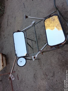 1973-1979  Ford F 350 Pickup Truck Exterior Mirrors w/Brackets.  Used Ad# 4300 - Picture 1 of 24