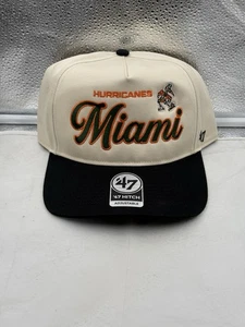 Miami Hurricanes '47 Brand Natural TT Hitch Adjustable Snapback Hat - Picture 1 of 5