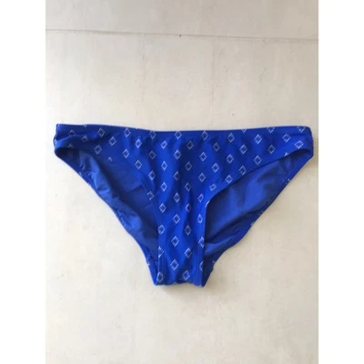 Old Navy Swim Women Sz M Bikini Bottom Print Swimwear Blue NWT - Image 1 of 4