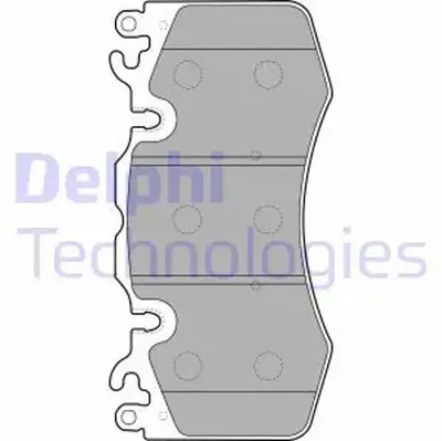 Pastillas de freno semimetálico LP2187 DELPHI para LAND ROVER RANGE ROVER III - Imagen 1 de 4