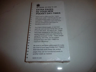 NUEVO PLANIFICADOR DIARIO BOLSILLO PÁGINAS EXTRA 6,5 x 3,5 PAQUETE DE RECARGA - ENVÍO GRATUITO Foto 1 de 2