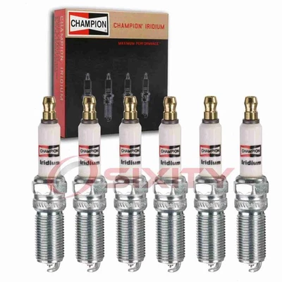 6 pc Champion Iridium Spark Plugs for 2016-2018 Lincoln MKX 2.7L V6 Ignition xo - Image 1 of 4