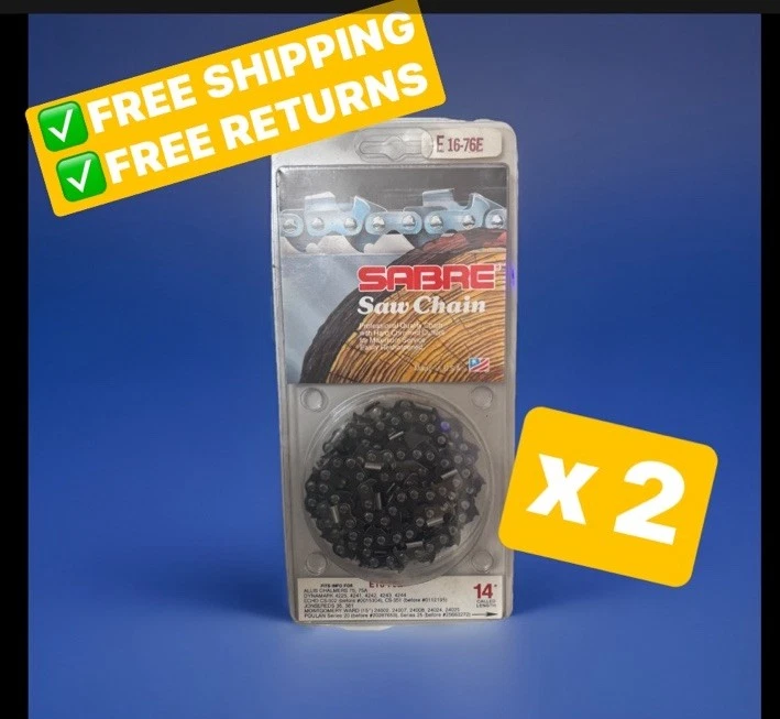 *Lote de 2* cadena de sierra de sable Townsend Textron E16-76E 14"" *NOS* Foto 1 de 1