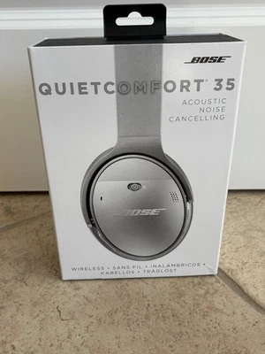 Bose QuietComfort 35 Acoustic Noise Cancelling Headphones - Silver - Image 1 of 4