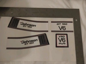Calcomanía de vinilo con capucha fueraborda de radio control Johnson GT150 - Imagen 1 de 1