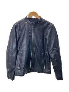 BEAMS HEART Single Riders Jacket black M Used - Picture 1 of 7