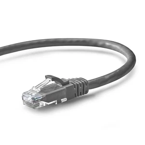 NavePoint Cat5e UTP-Ethernet-Netzwerk-Patchkabel UL-gelistet, 5 Fuß grau, 10er-Pack - Bild 1 von 4