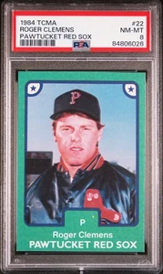 PSA NM-MT 8 1984 TCMA PAWTUCKET RED SOX ROGER CLEMENS 22 84806026 - Picture 1 of 2