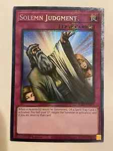 Yu-Gi-Oh! TCG Solemn Judgement RA-02 EN075 Prismatic Collector’s Rare - Picture 1 of 2