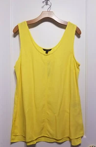 Banana Republic TENCEL Blend Hi-Low Tunic, Rayo/Tencel, Yellow Glow, Size M, NWT - Picture 1 of 10