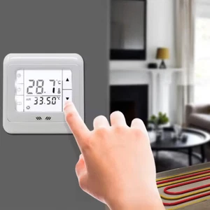 Digital Thermostat Raumthermostat Fußbodenheizung 3600W LCD weiß Heizung 16A - Bild 1 von 13