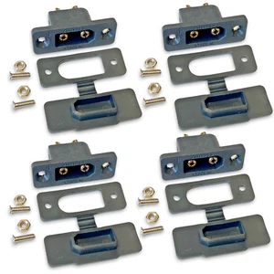 ✅ 4x Goldstecker XT90E-M Einbaustecker mit Gummikappe + Schrauben Lipo Akku XT90 - Bild 1 von 12