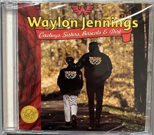 Waylon Jennings Cowboys, Sisters, Rascals & Dirt CD Piranha Records Sealed - Picture 1 of 2