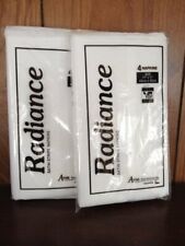 Lot of 2 Radiance Satin Stripe Napkins 17x17 AVON Visa Polyester Pack of 4 Four