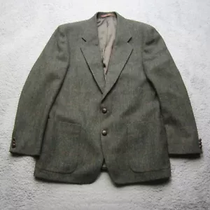 Vintage Donegal Tweed Jacket Mens M Green Blazer Wool Sport Coat - Picture 1 of 15