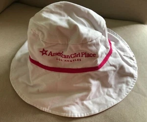 American Girl Los Angeles Sonnenhut rosa und weiß wendbar - Bild 1 von 6