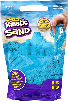 Kinetic Sand 6047183 Original aus Schweden Indoor-Spiel ab 3 Jahren Blau 907g