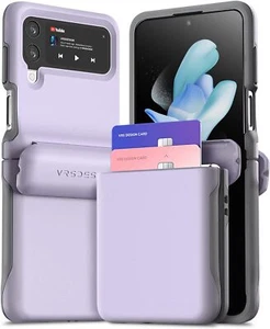 For Samsung Galaxy Z Flip 4 VRS® [Terra Guard Modern GO] Wallet Case Hinge Cover - Picture 1 of 20