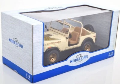 Jeep CJ-7 Golden Eagle Open 1980 Light Ivory MCG 18280 1:18 MCG18280 - Image 1 of 3