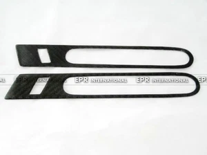Cubierta de moldura de manija de puerta exterior lateral de fibra de carbono para Nissan R35 GTR 2 piezas - Imagen 1 de 2
