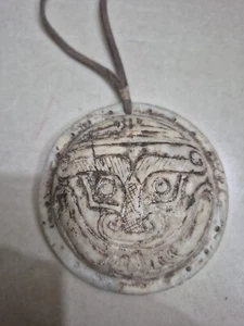 Ancient extraterrestrial Stone carved Pendant Rare - Picture 1 of 7