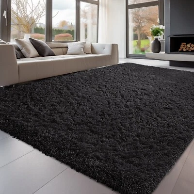 Large Area Rugs Modern Indoor Shaggy Carpets Non Slip Fluffy Rug for living room - Image 1 of 4