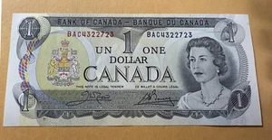 Canada 1973 One $1 Dollar Bill, Canadian Banknote, Crisp Uncirculated BAC-2723 - Imagen 1 de 9