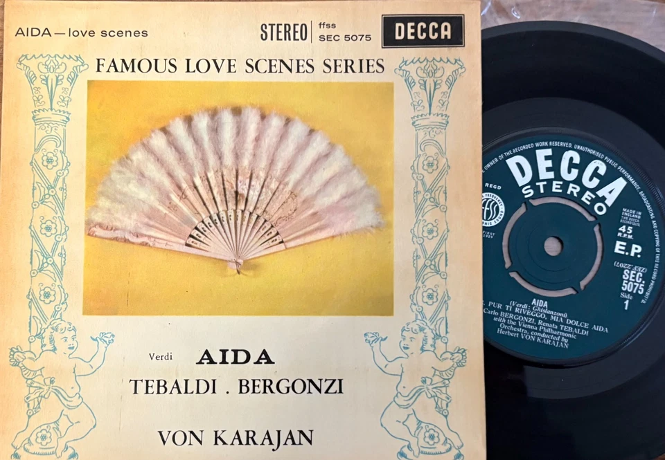 VERDI aida TEBALDI - BERGONZI - KARAJAN    / DECCA SEC 5078 - Image 1 of 1