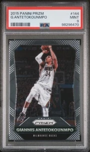 2015 Panini Prizm #144 Giannis Antetokounmpo Graded PSA 9 MINT - Picture 1 of 3
