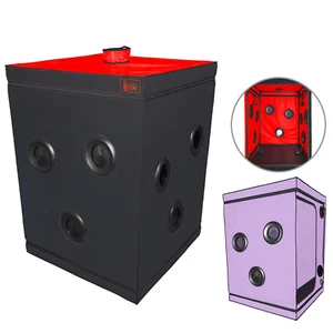 Geschlossene BDSM Kabine mit Handschellen, LED, Ventilatoren und 9 Secret Dome Öffnungen - Bild 1 von 28
