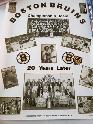 Boston Bruins POSTER 20 YEARS LATER 22 X 17 USED SEE PHOTOS Cover
