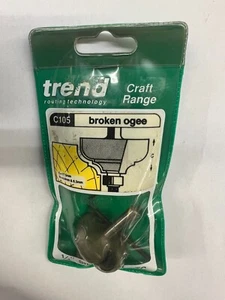 Trend C105 Broken Ogee 1/4" Shank Router Bit - Picture 1 of 3