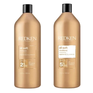 Redken All Soft Shampoo & Conditioner Duo (300ml or 1000ml Options) - Picture 1 of 4