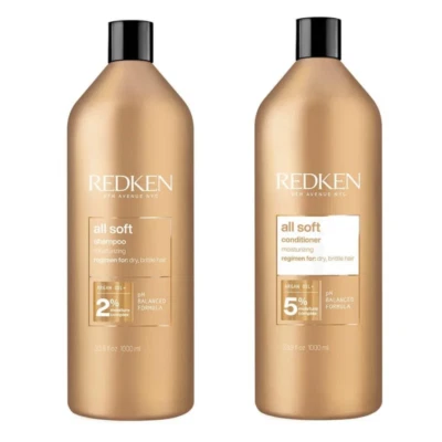 Redken All Soft Shampoo & Conditioner Duo (300ml or 1000ml Options) - Image 1 of 2